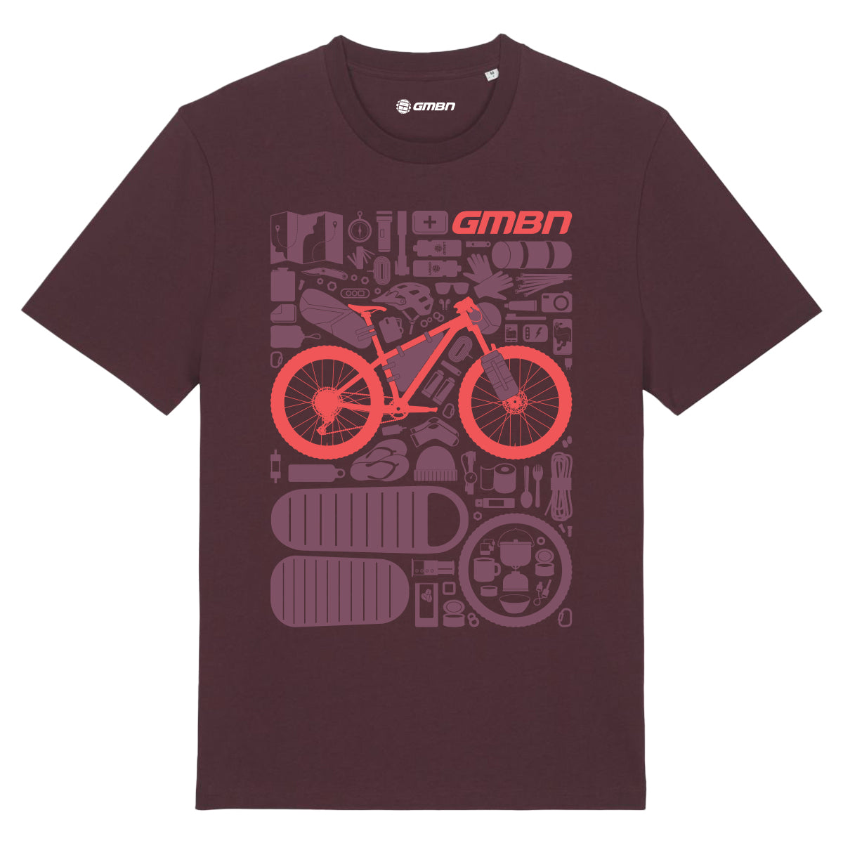 GMBN Bikepacking Components T-Shirt Dark Purple – Global