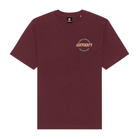 GMBN Emblem Oversized T-Shirt - Burgundy