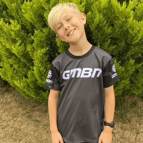 GMBN Kids Mountain Short Sleeve Jersey - Black