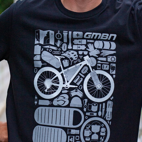 mountainbike t-shirt GMBN Bikepacking Components T-Shirt