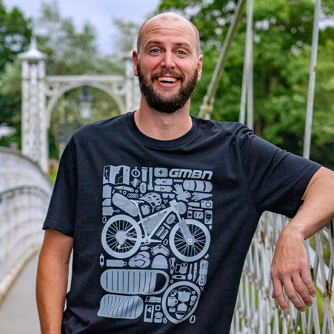 GMBN Bikepacking Components T-Shirt Black – Global Mountain Bike