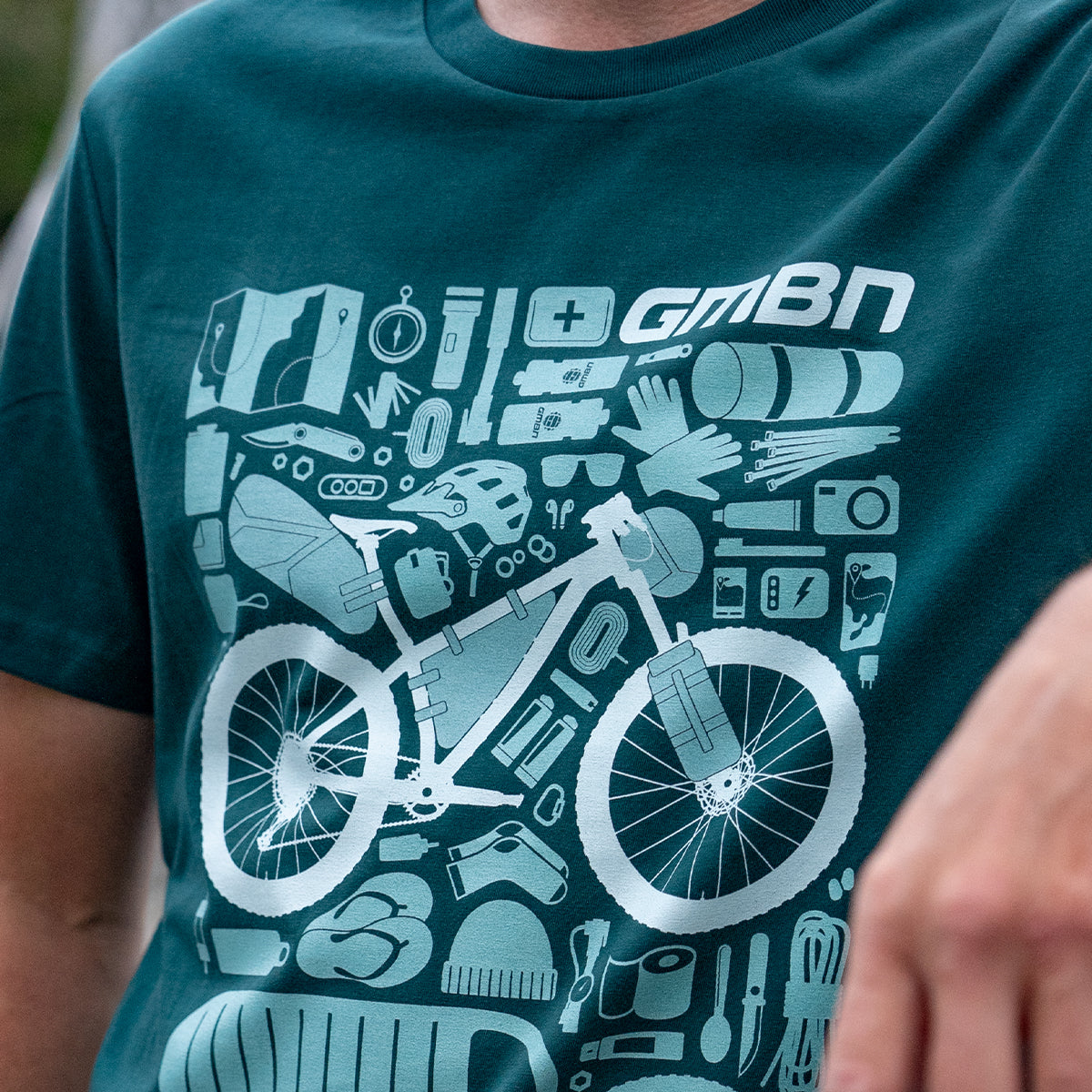 GMBN Bikepacking Components T-Shirt Glazed Green – Global