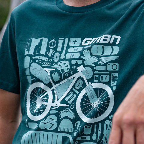 GMBN Bikepacking Components T-Shirt Glazed Green – Global