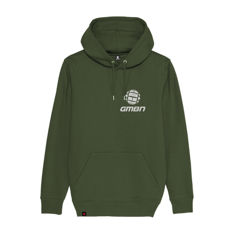 Felpa con cappuccio classica GMBN - verde militare