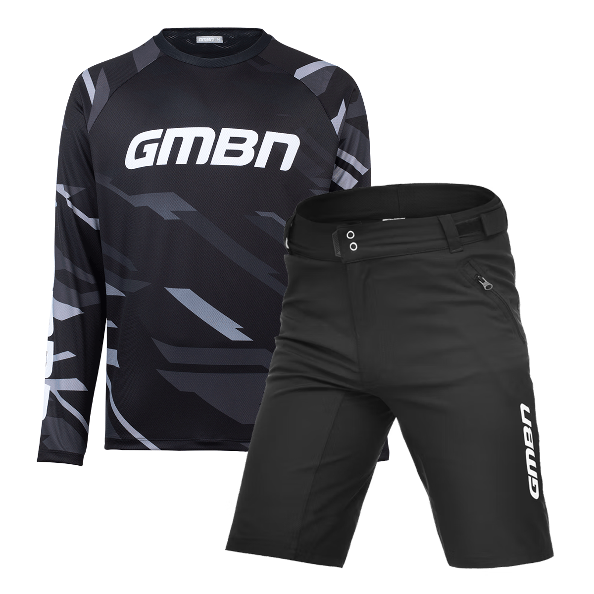 Conjunto de maillot GMBN Slickrock y pantalones cortos de MTB