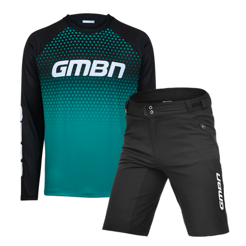 Paquete de maillot GMBN Lake Garda y pantalones cortos MTB