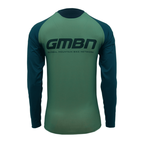GMBN Descent Jersey Long Sleeve Sage Green White