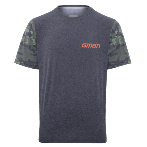T-shirt GMBN Traverse Tech manica corta - verde mimetico e arancione