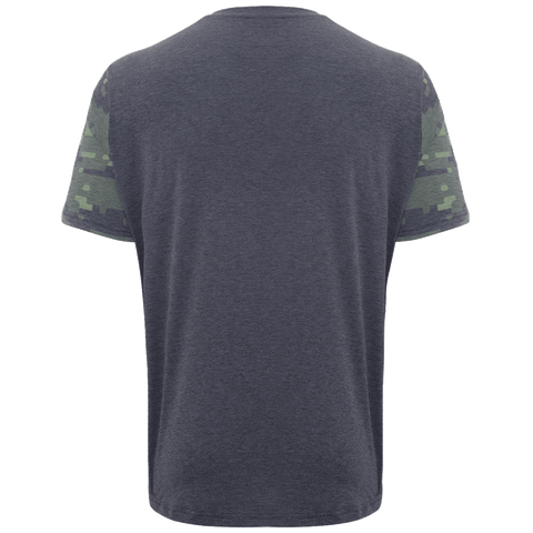 Camiseta de manga corta GMBN Traverse Tech - Camuflaje verde y naranja