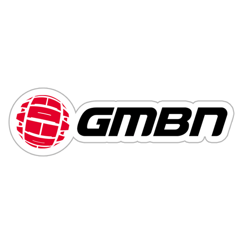 Logotipo blanco de GMBN Pegatina