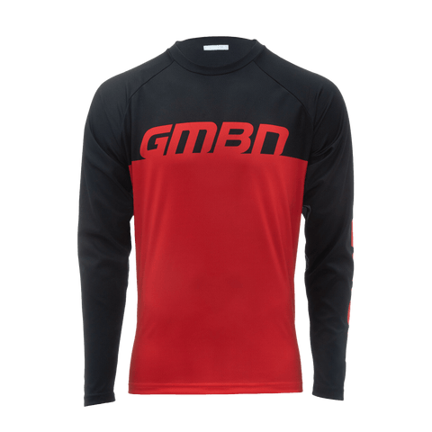 GMBN Descent Jersey Long Sleeve - Red & Black