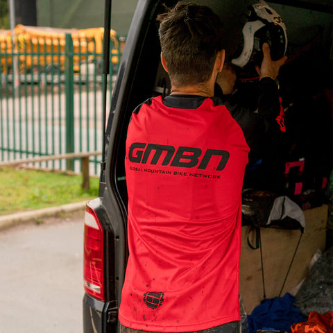GMBN Descent Jersey Long Sleeve - Red & Black