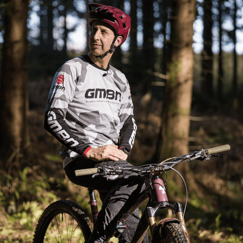 GMBN Archive Camo Jersey Long Sleeve - White & Grey