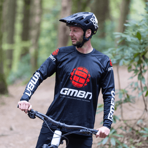 Maglia manica lunga squadra GMBN - nera e rossa