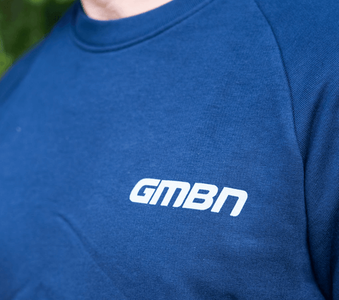 Felpa con etichetta GMBN - blu navy