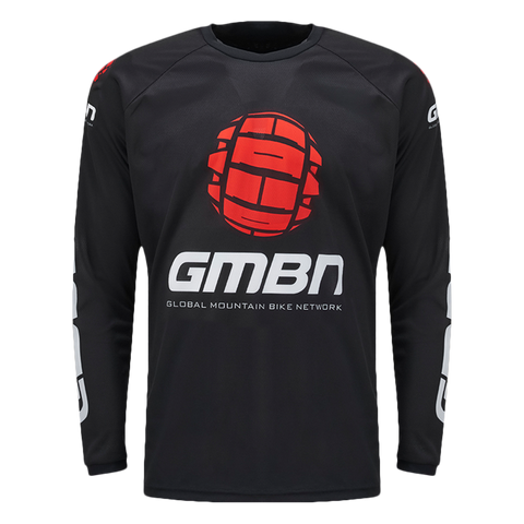 Maglia manica lunga squadra GMBN - nera e rossa