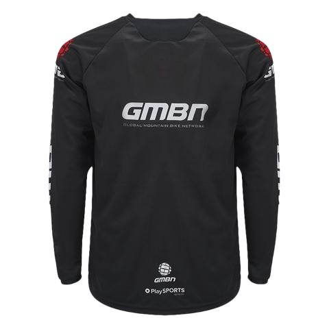 Maglia manica lunga squadra GMBN - nera e rossa