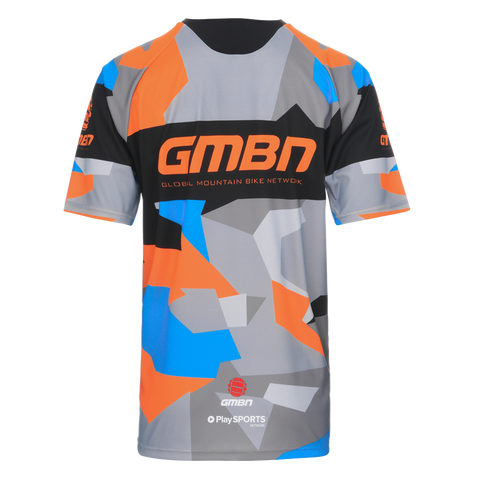 GMBN Archive Camo Jersey Short Sleeve - Orange & Blue