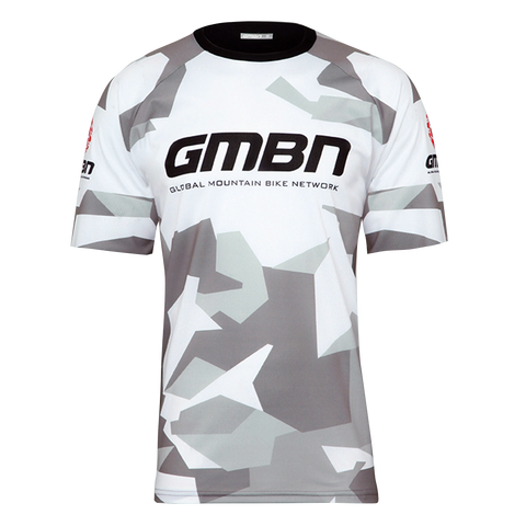 GMBN Archive Camo Jersey Short Sleeve - White & Grey