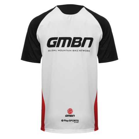 GMBN Park Jersey Short Sleeve - White & Black