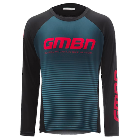 GMBN Descent Jersey Long Sleeve - Navy & Red