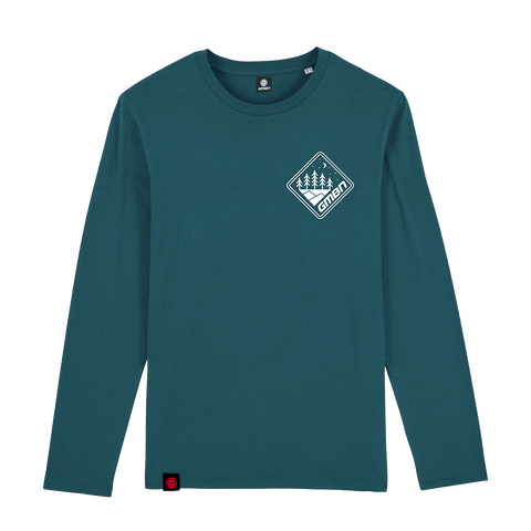 T-shirt a maniche lunghe GMBN Nightfall - verde acqua 