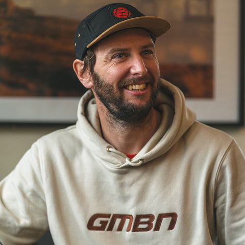GMBN Embroidered Label Hoodie - Sand
